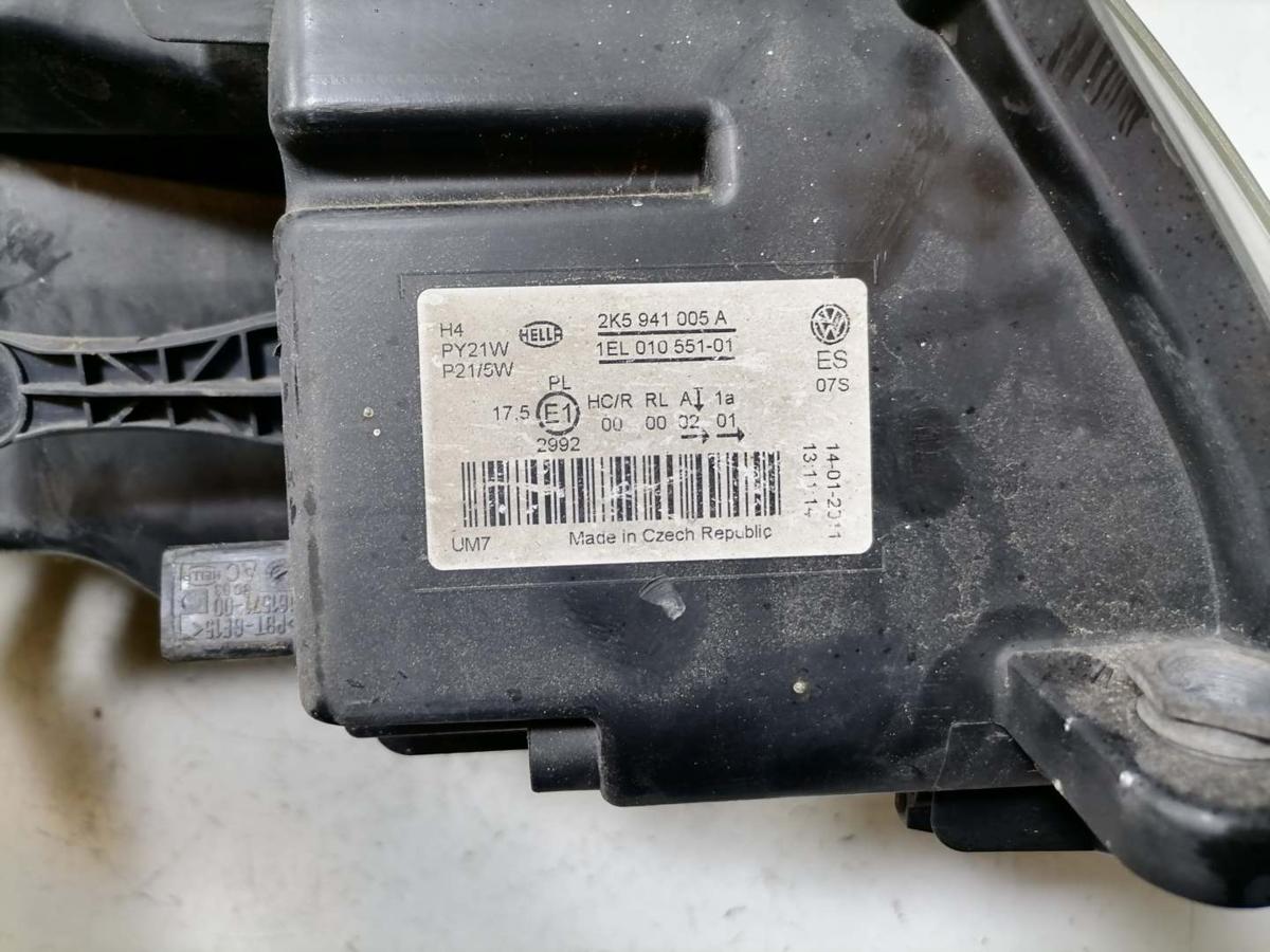 VW Caddy 3 2K original Scheinwerfer vorn links Halogen Facelift Bj.2011